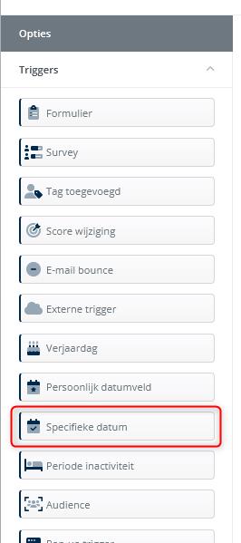 Trigger specifieke datum