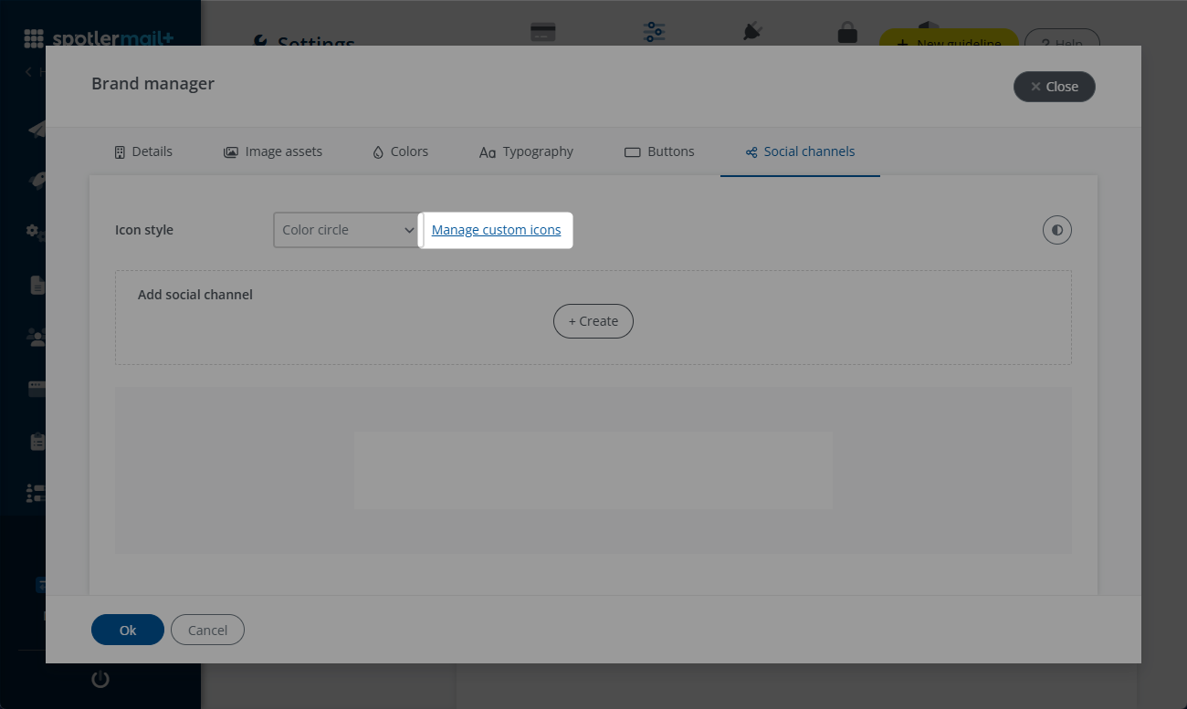 Manage custom items