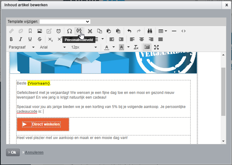 Bericht_personalisatie_Kortingscode.png