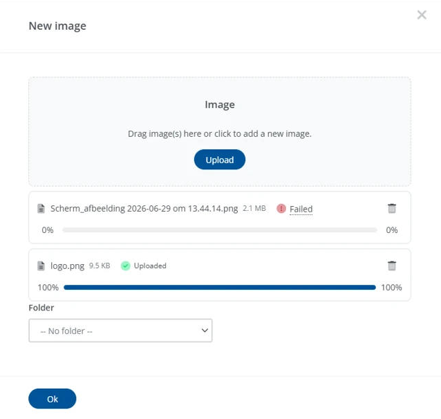 Improved file upload in Spotler Mail+