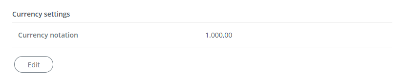 Currency settings in Spotler Mail+